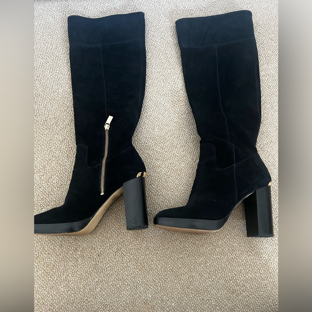 Michael Kors Regina black suede platform boots - Picture 4 of 12
